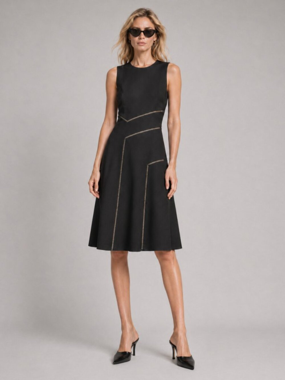 Prabal Gurung NY Designer Black Silk-Lined Dress Size 8